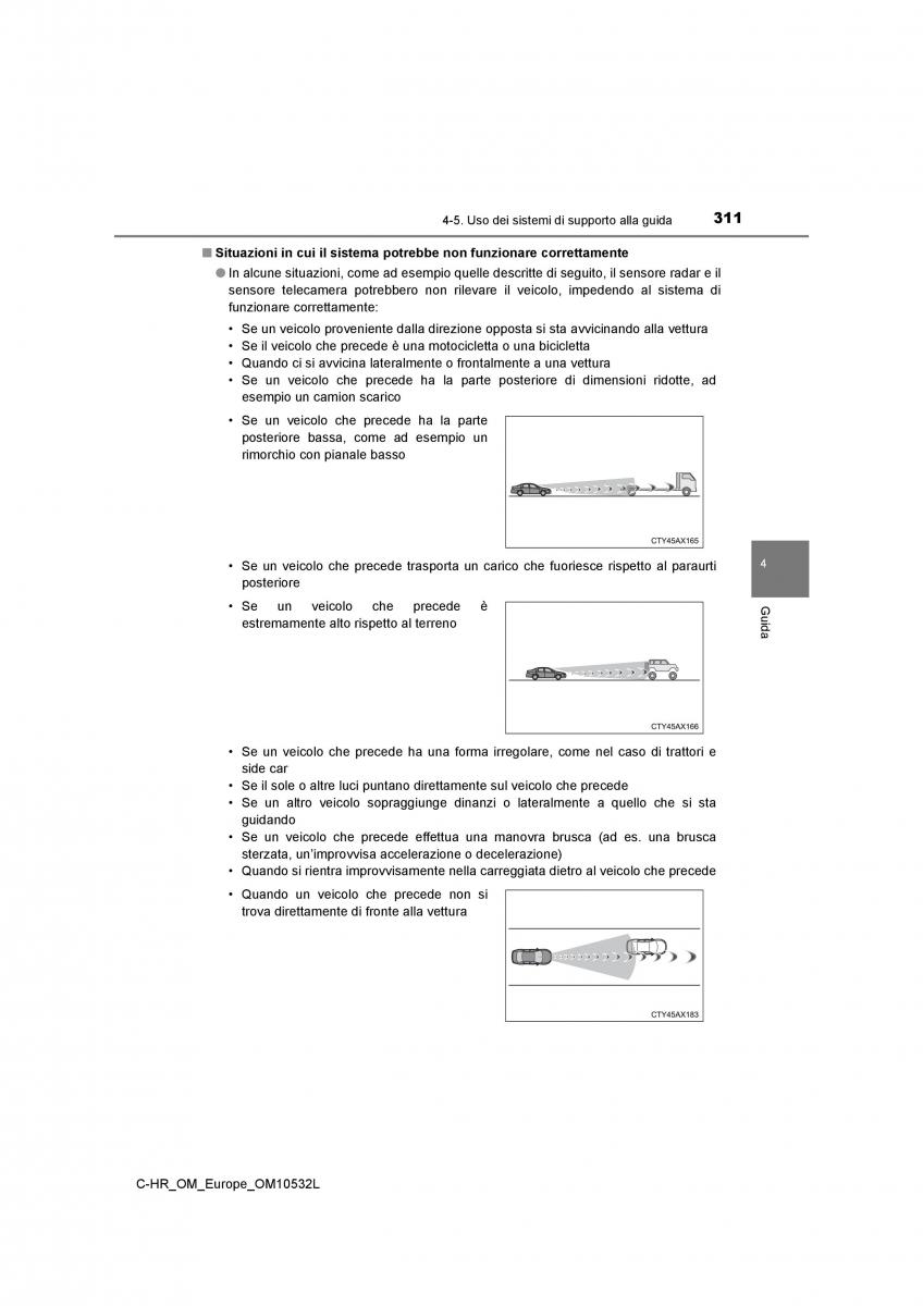 Toyota C HR manuale del proprietario / page 311