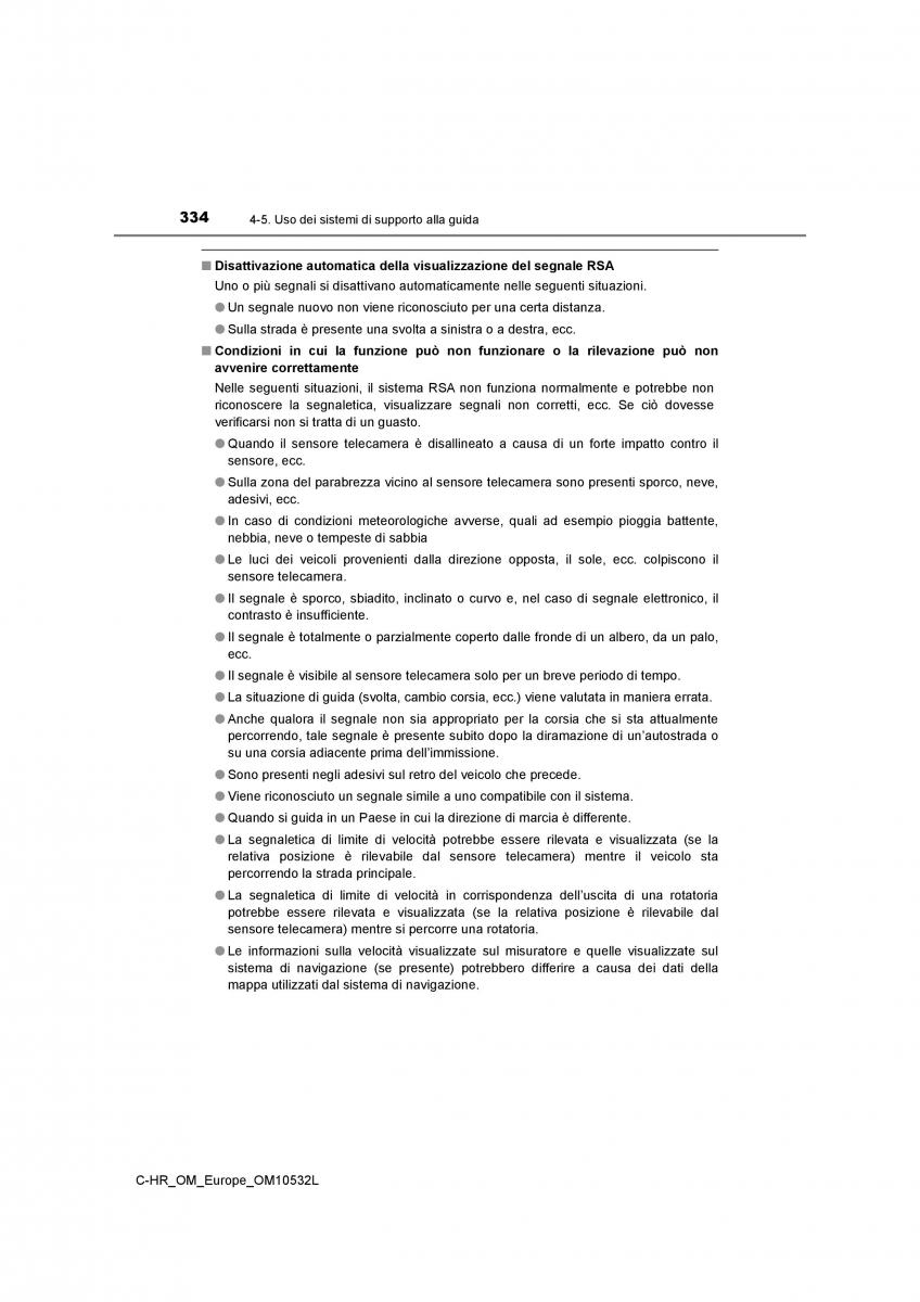 Toyota C HR manuale del proprietario / page 334