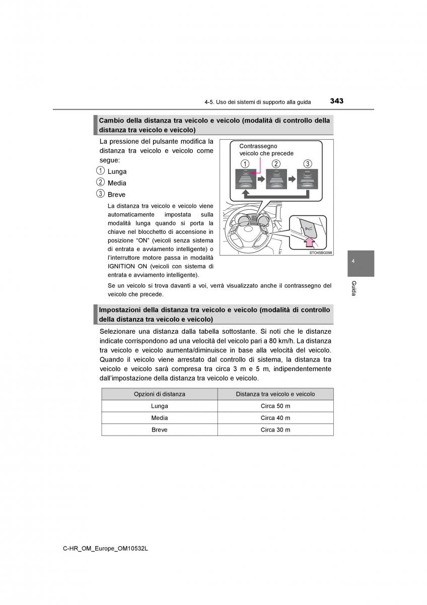 Toyota C HR manuale del proprietario / page 343