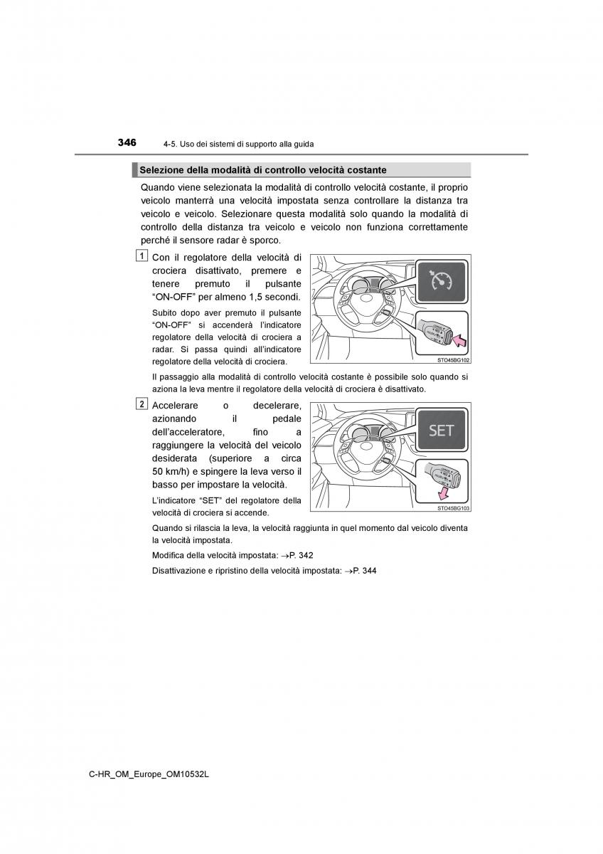 Toyota C HR manuale del proprietario / page 346