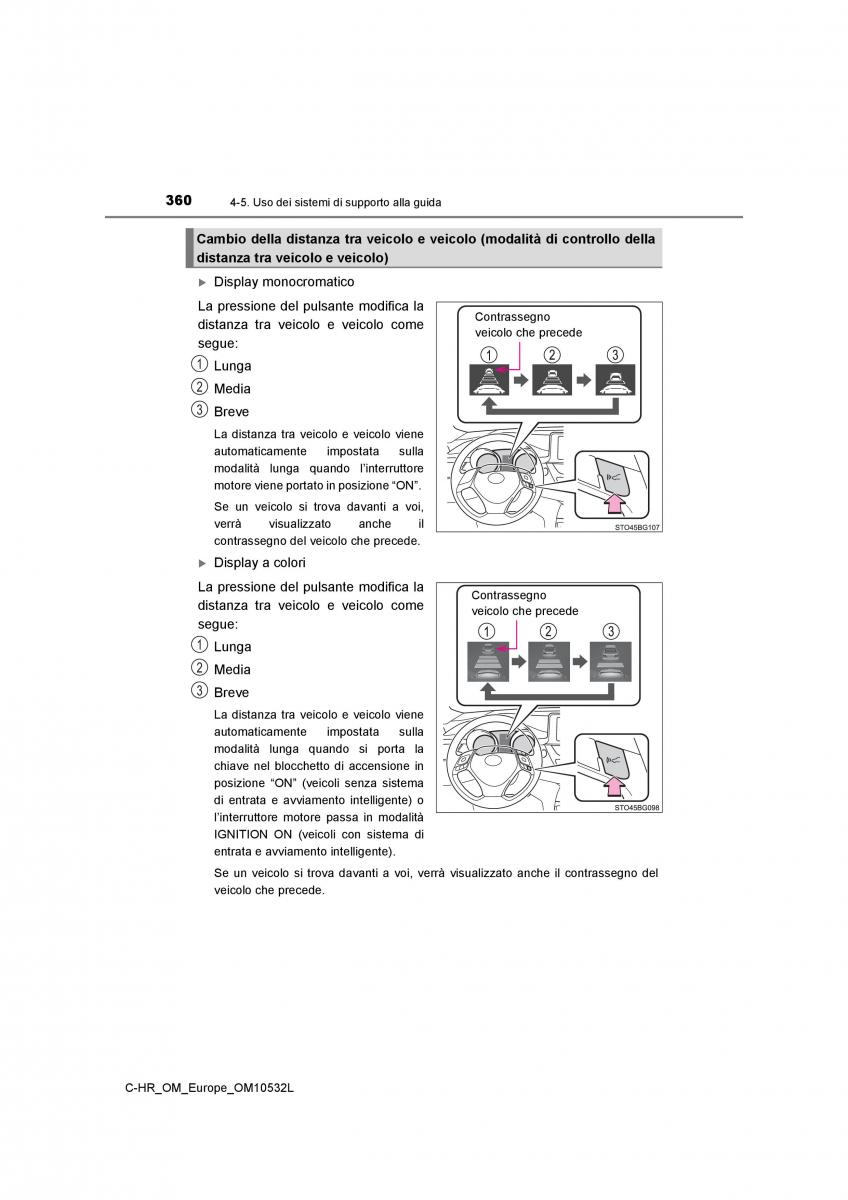 Toyota C HR manuale del proprietario / page 360