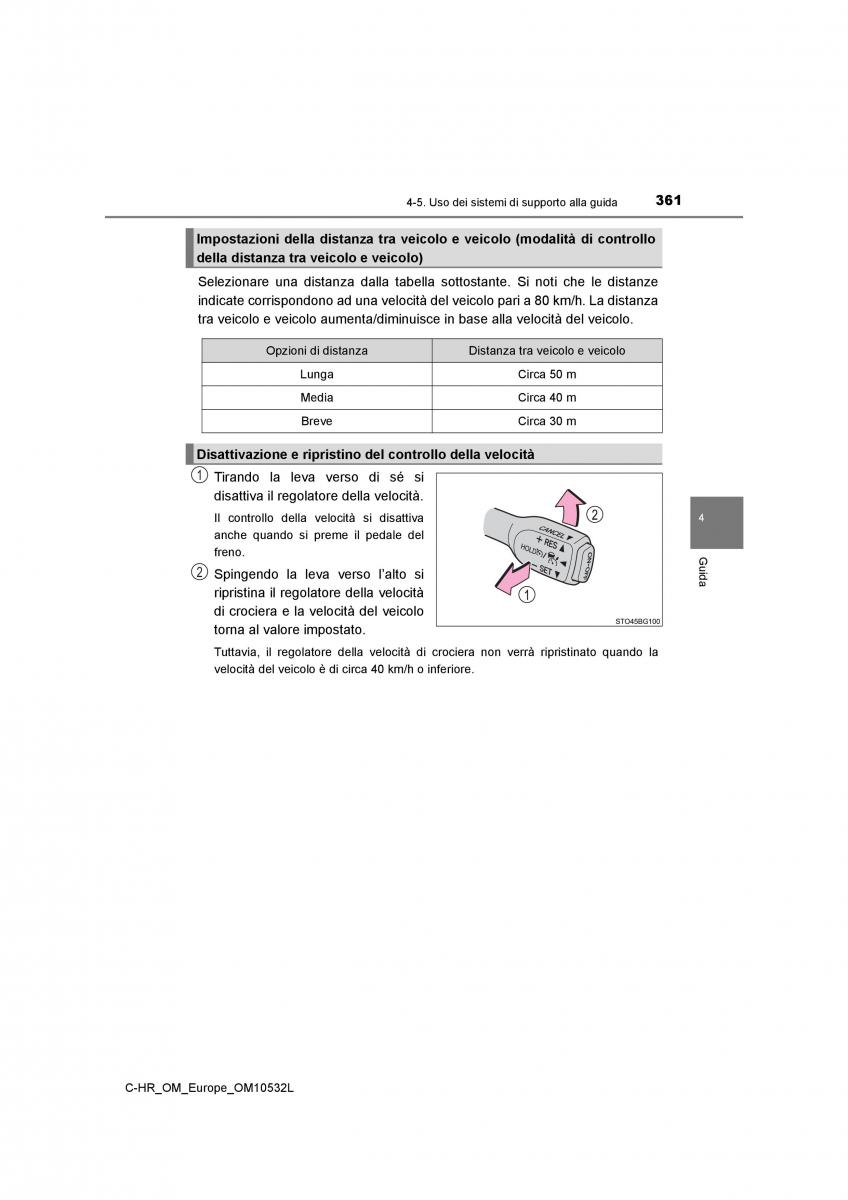 Toyota C HR manuale del proprietario / page 361