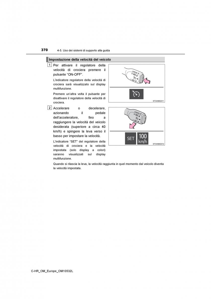 Toyota C HR manuale del proprietario / page 370