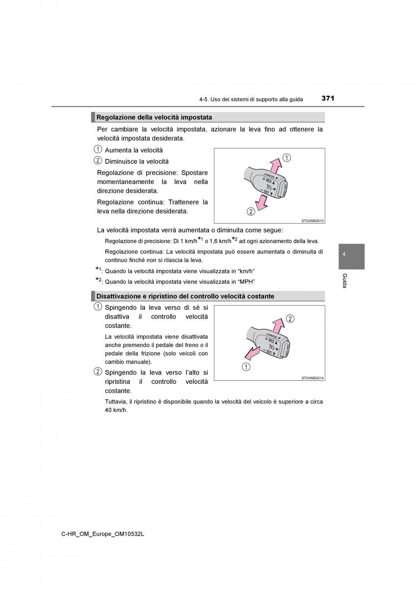 Toyota C HR manuale del proprietario / page 371