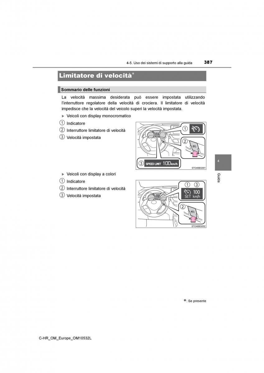 Toyota C HR manuale del proprietario / page 387