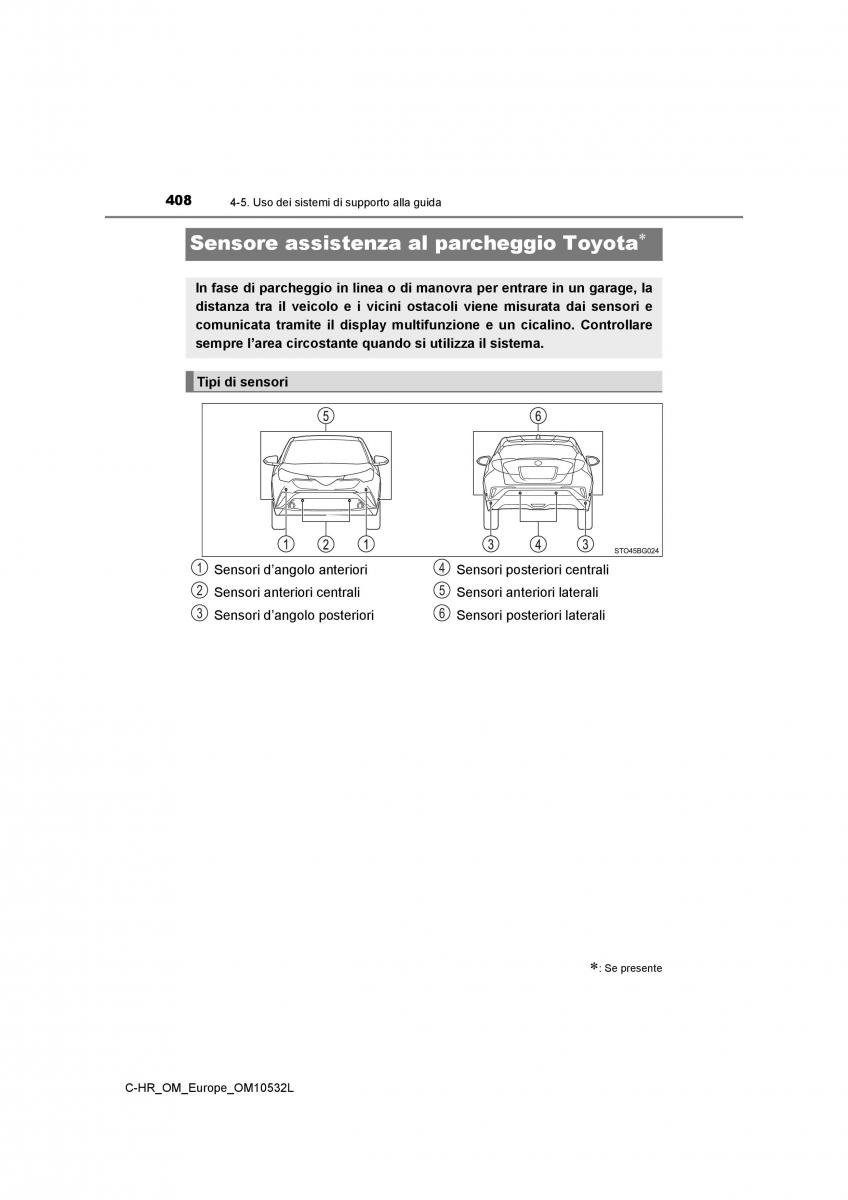 Toyota C HR manuale del proprietario / page 408