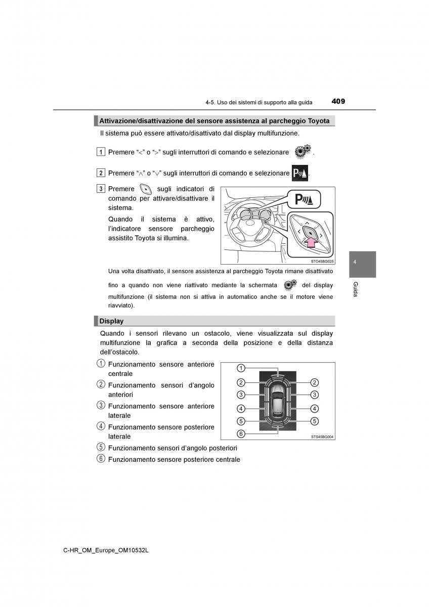 Toyota C HR manuale del proprietario / page 409