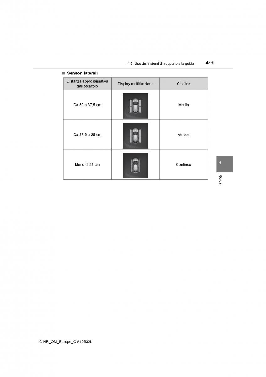 Toyota C HR manuale del proprietario / page 411