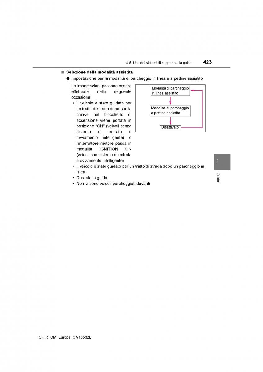 Toyota C HR manuale del proprietario / page 423