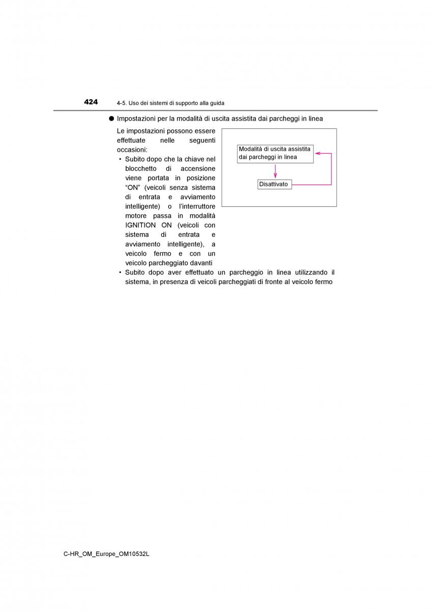 Toyota C HR manuale del proprietario / page 424