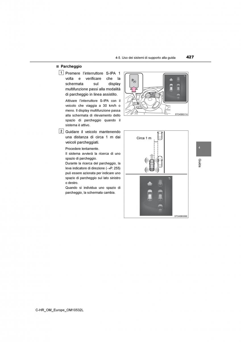 Toyota C HR manuale del proprietario / page 427