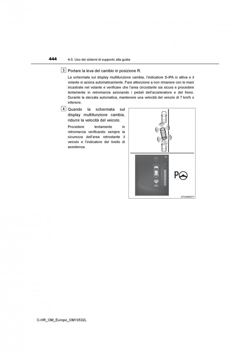 Toyota C HR manuale del proprietario / page 444