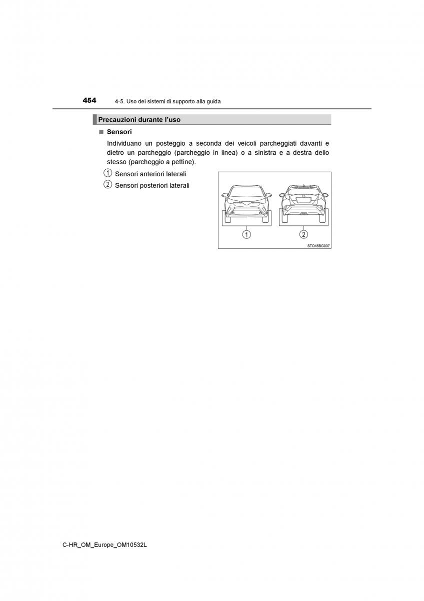 Toyota C HR manuale del proprietario / page 454