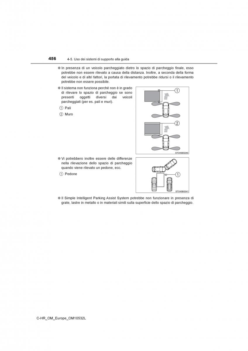 Toyota C HR manuale del proprietario / page 456