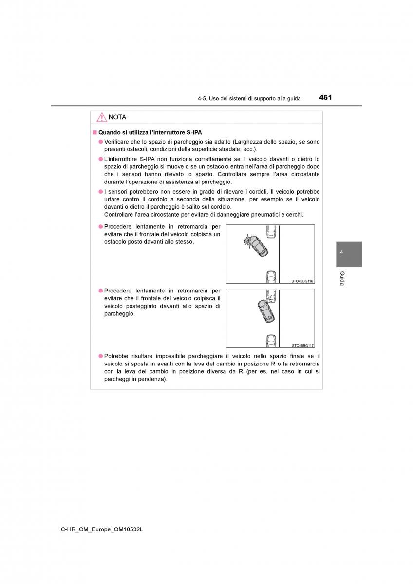 Toyota C HR manuale del proprietario / page 461