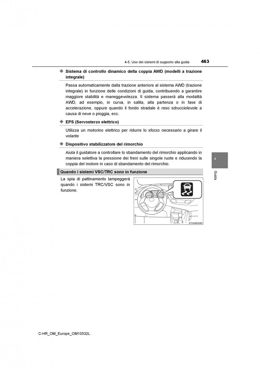 Toyota C HR manuale del proprietario / page 463