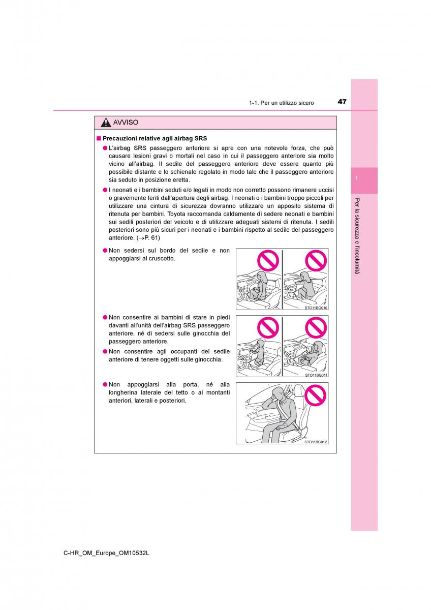 Toyota C HR manuale del proprietario / page 47