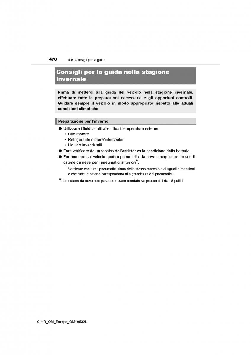 Toyota C HR manuale del proprietario / page 470