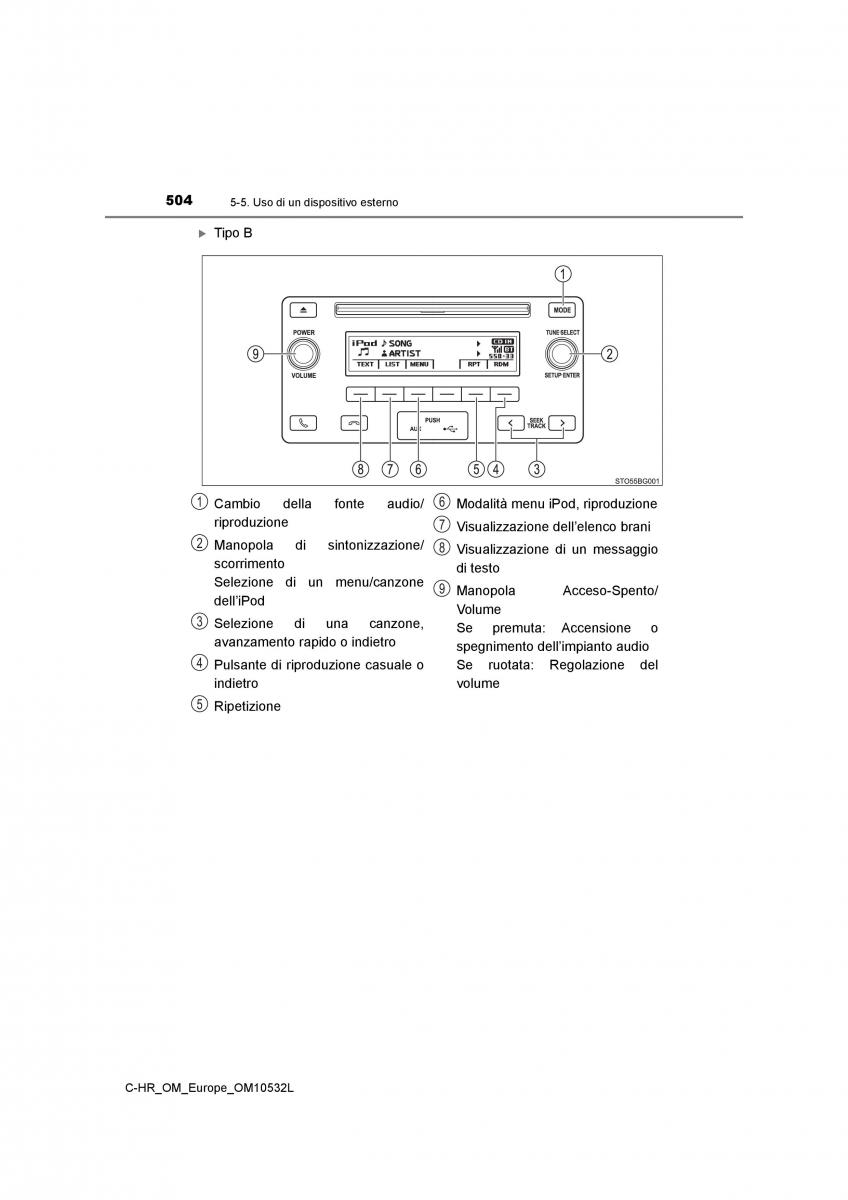 Toyota C HR manuale del proprietario / page 504