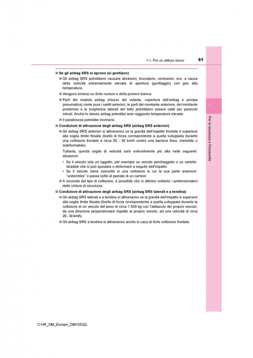 Toyota C HR manuale del proprietario / page 51