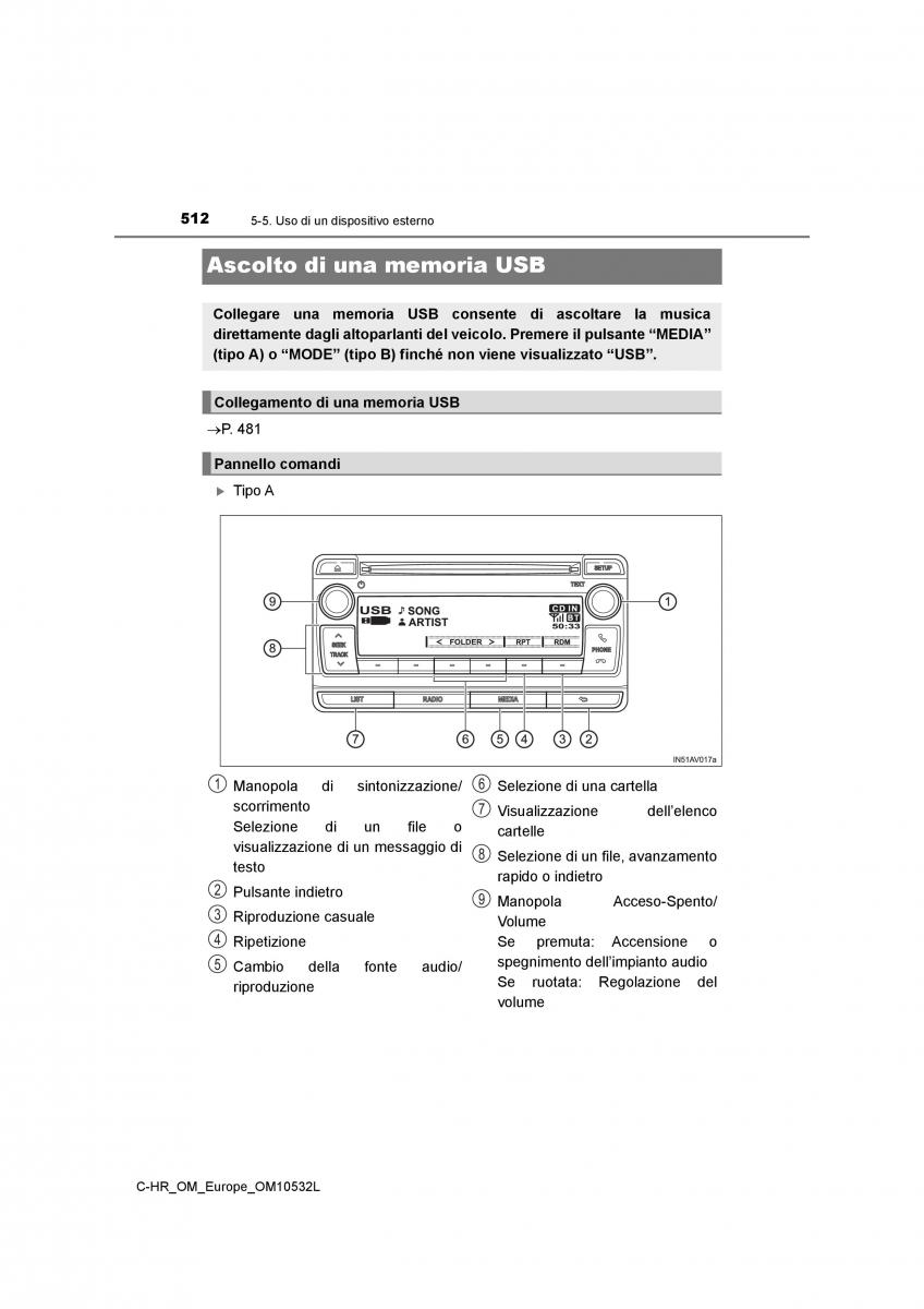 Toyota C HR manuale del proprietario / page 512