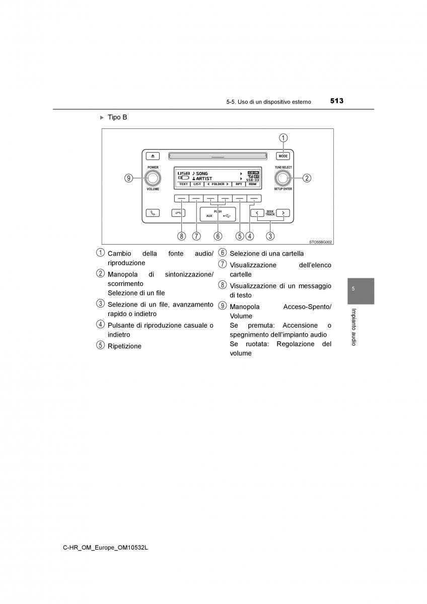 Toyota C HR manuale del proprietario / page 513