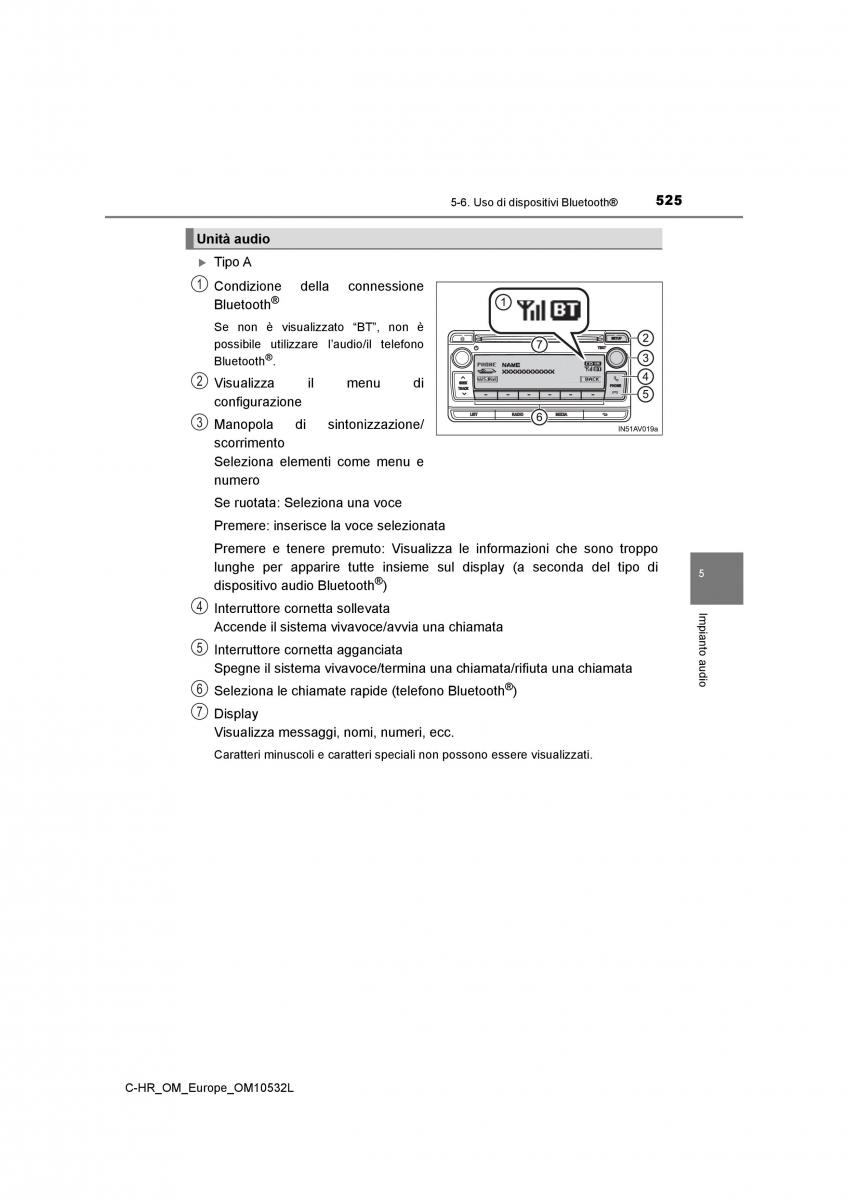 Toyota C HR manuale del proprietario / page 525