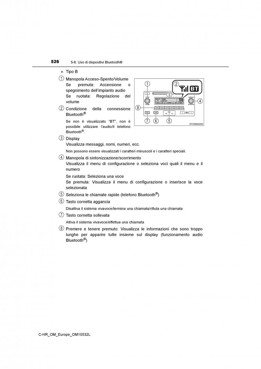 Toyota C HR manuale del proprietario / page 526