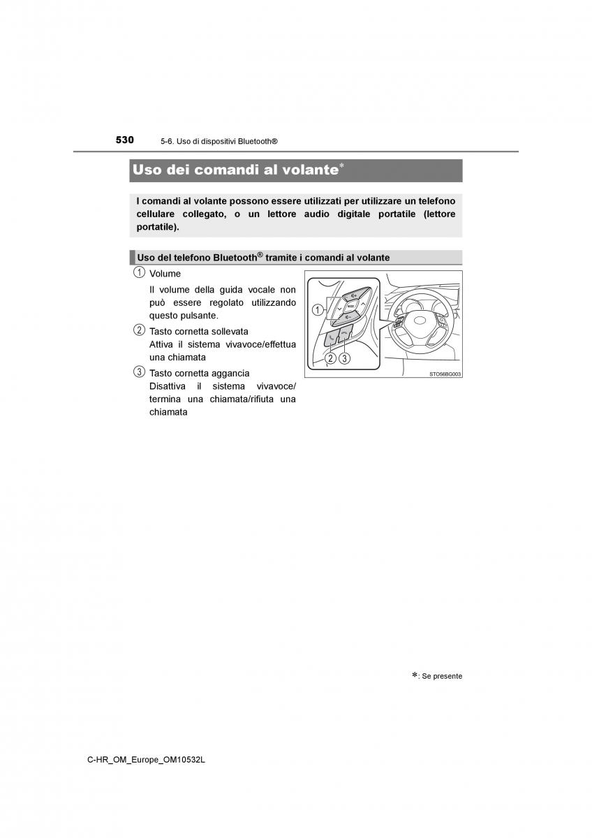 Toyota C HR manuale del proprietario / page 530
