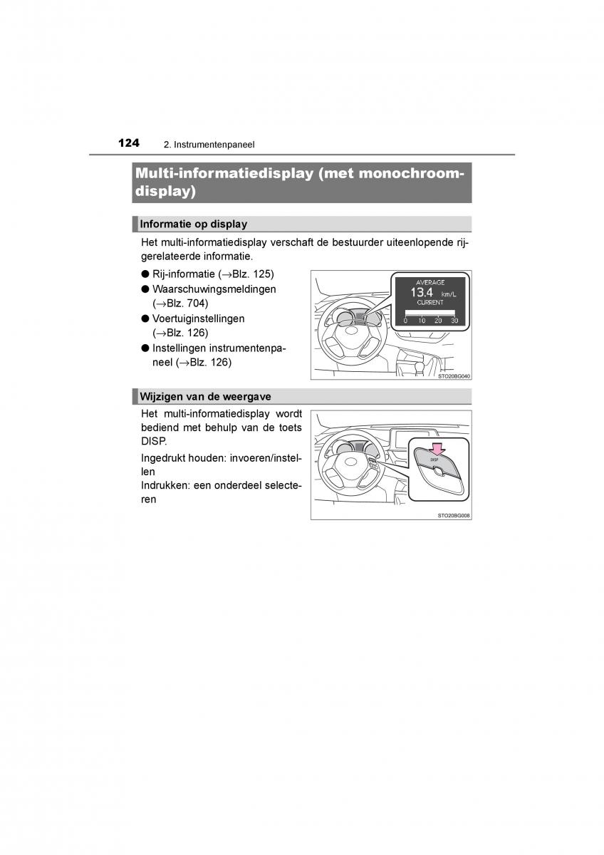 Toyota C HR handleiding / page 124