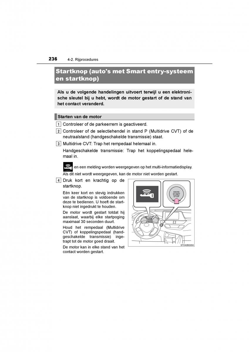 Toyota C HR handleiding / page 236