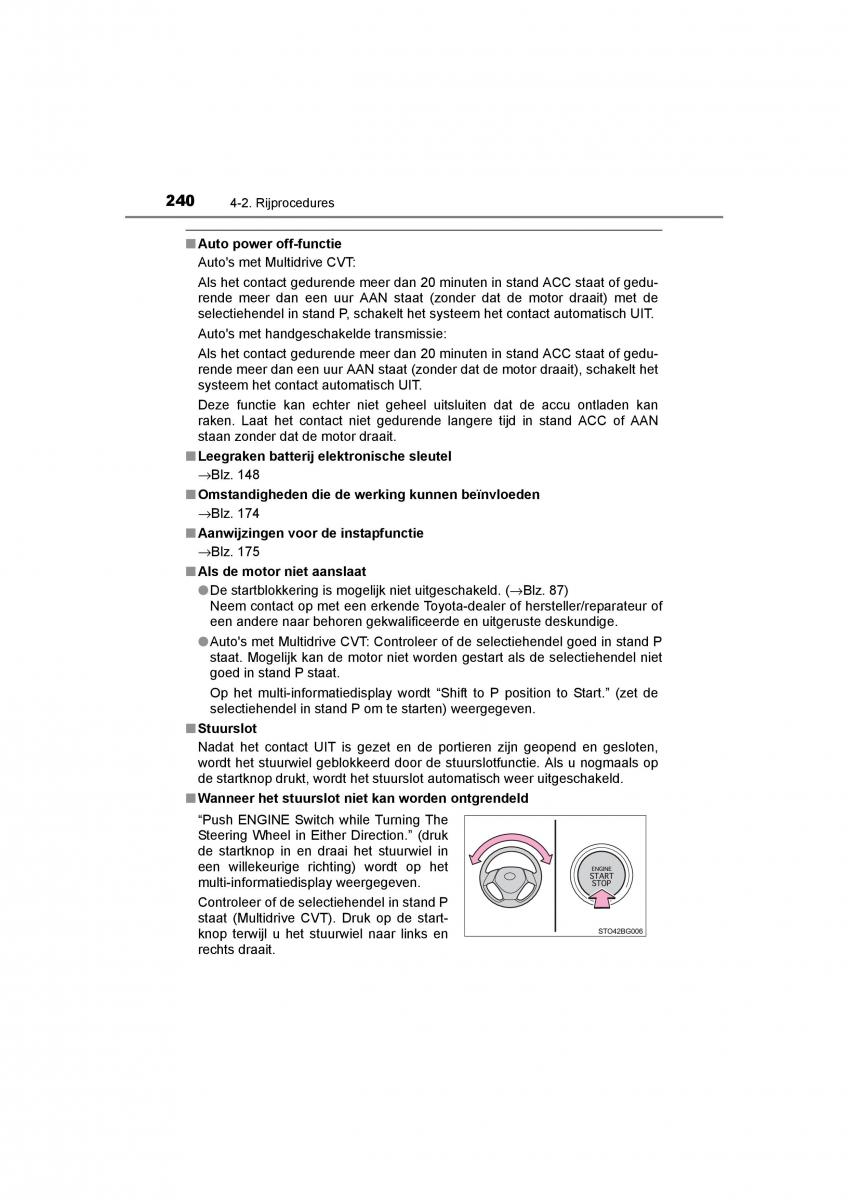 Toyota C HR handleiding / page 240