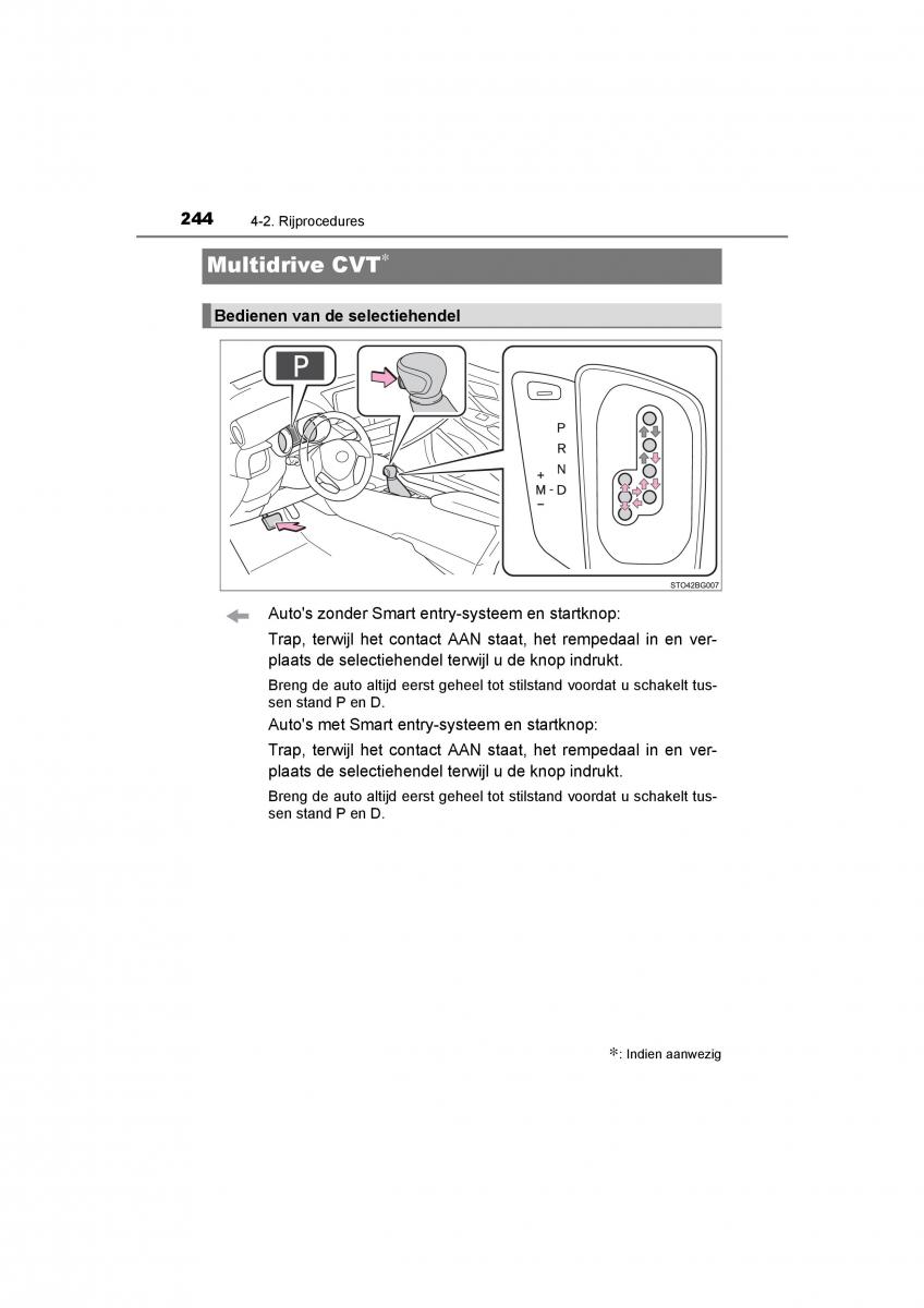 Toyota C HR handleiding / page 244