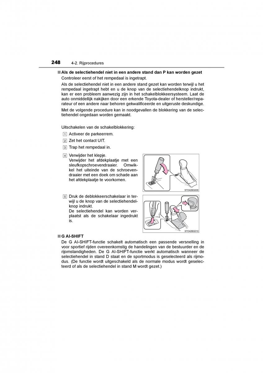 Toyota C HR handleiding / page 248