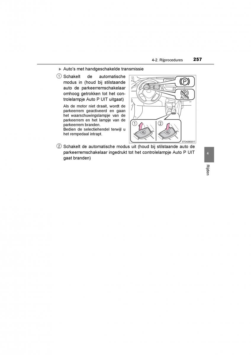 Toyota C HR handleiding / page 257