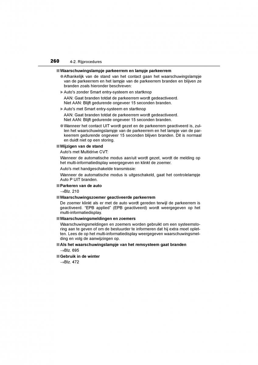 Toyota C HR handleiding / page 260