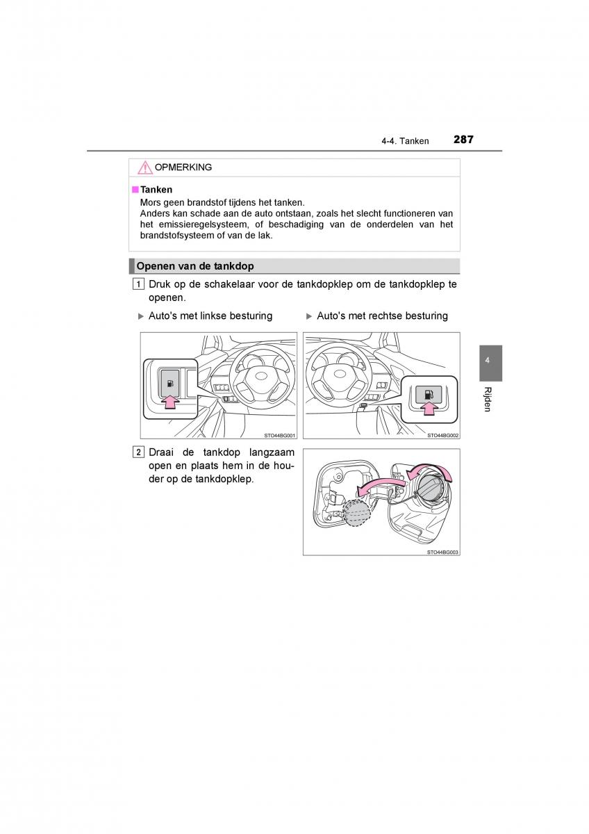 Toyota C HR handleiding / page 287