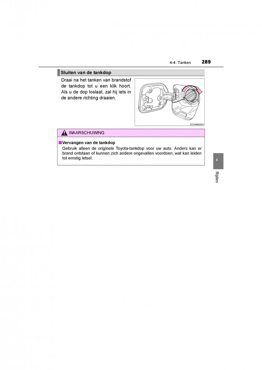 Toyota C HR handleiding / page 289