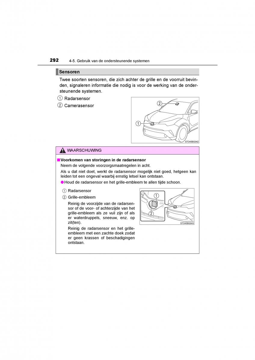 Toyota C HR handleiding / page 292