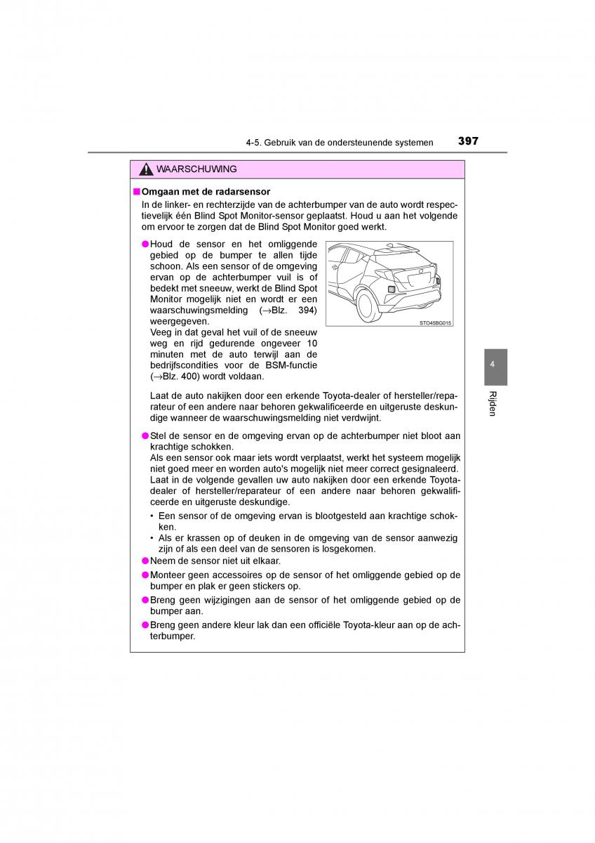 Toyota C HR handleiding / page 397