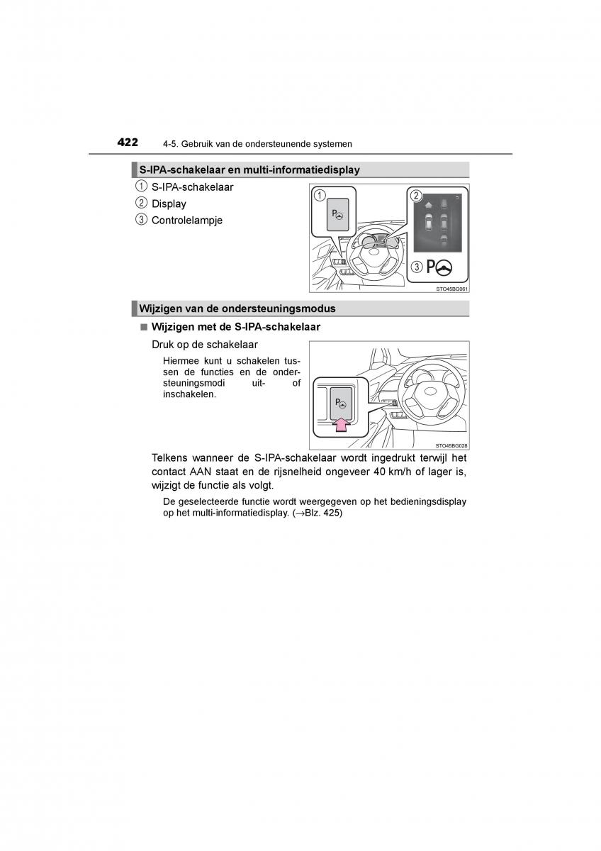 Toyota C HR handleiding / page 422