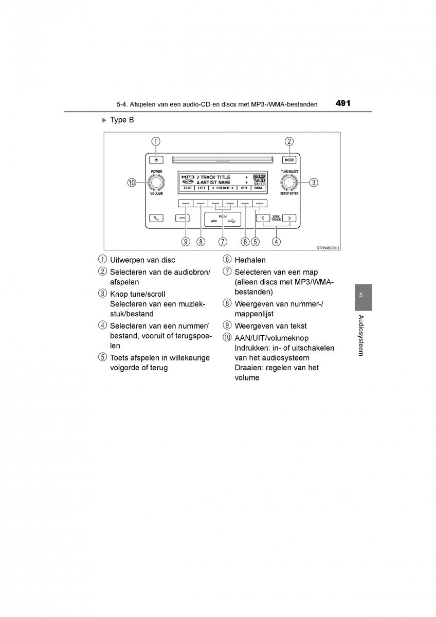 Toyota C HR handleiding / page 491