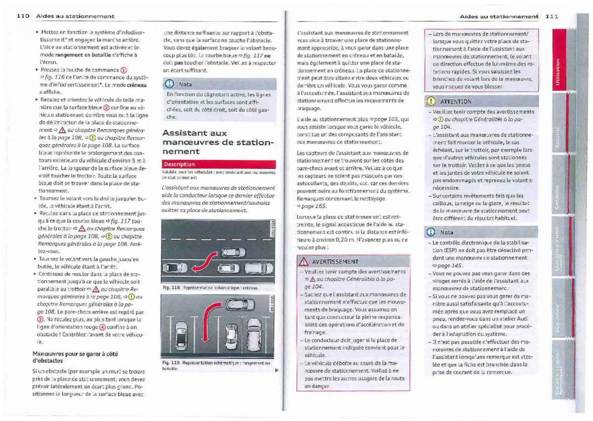 Audi Q3 manuel du proprietaire / page 56