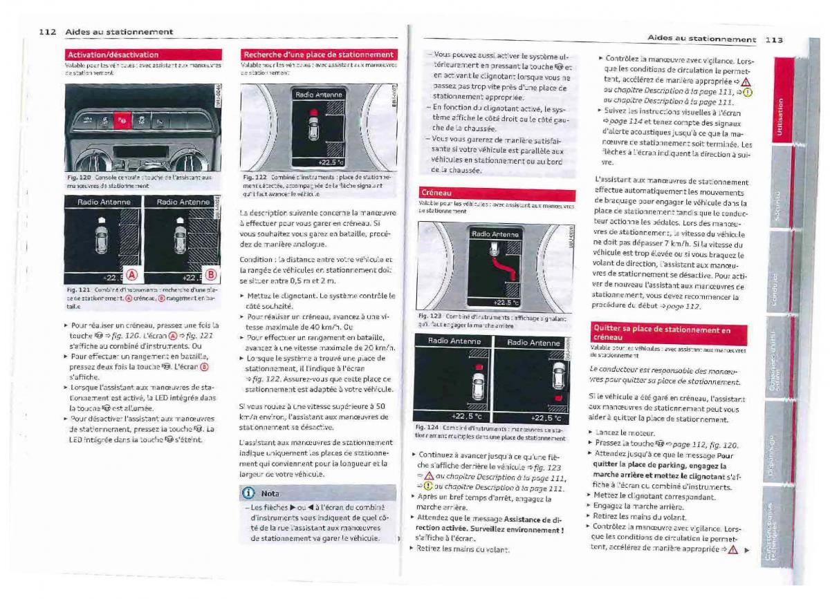 Audi Q3 manuel du proprietaire / page 57