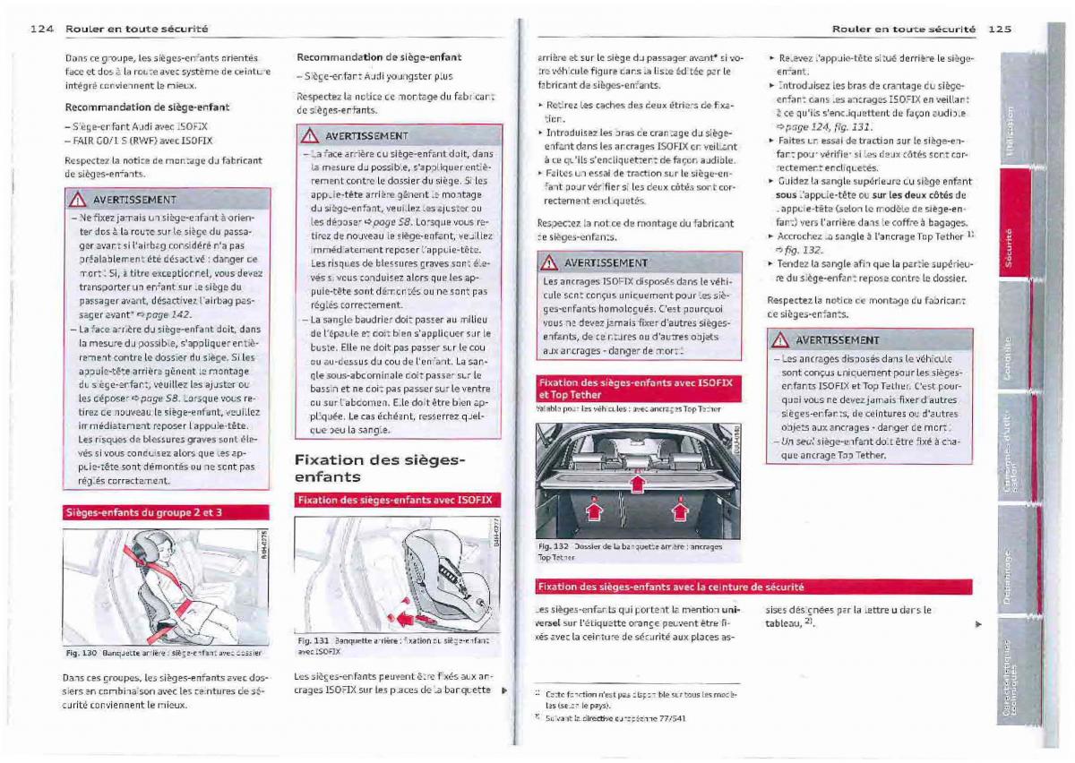 Audi Q3 manuel du proprietaire / page 63