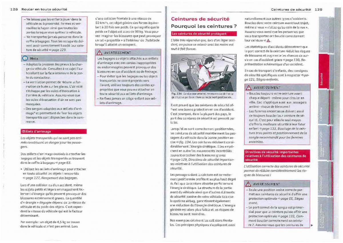 Audi Q3 manuel du proprietaire / page 65