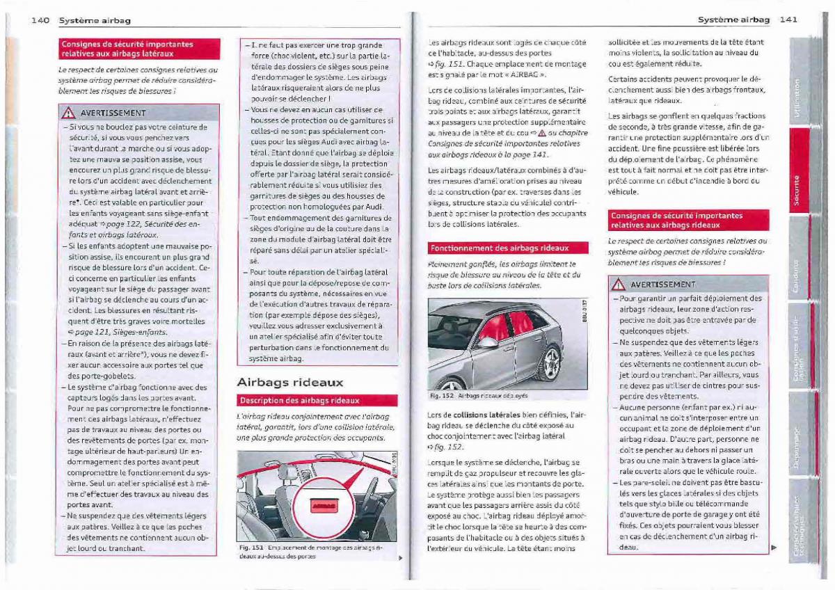 Audi Q3 manuel du proprietaire / page 71