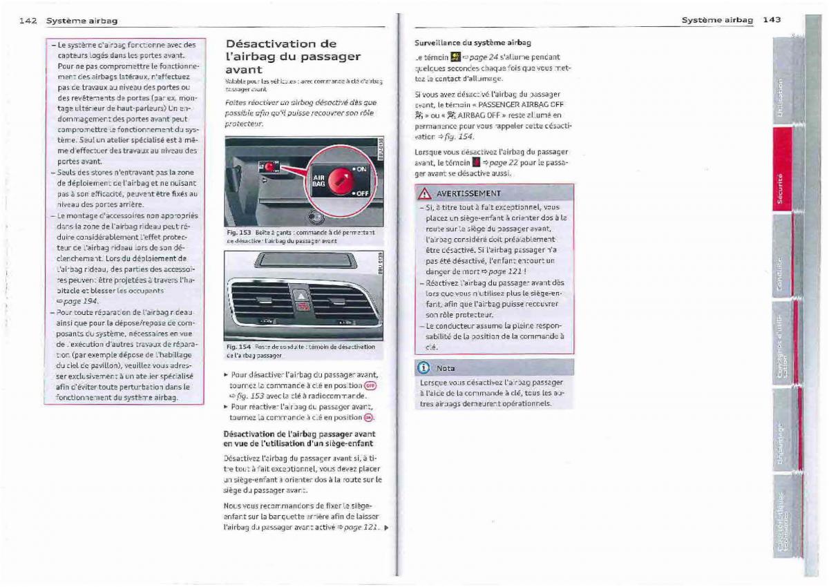 Audi Q3 manuel du proprietaire / page 72
