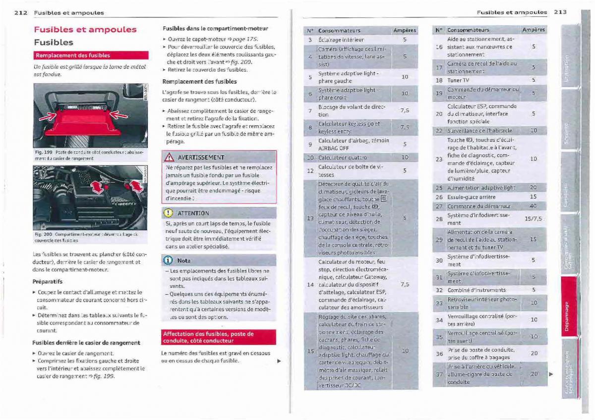 Audi Q3 manuel du proprietaire / page 107