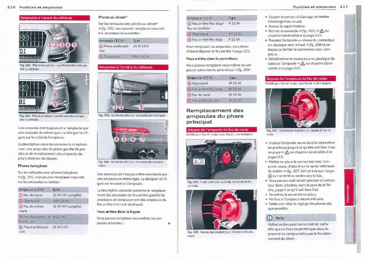 Audi Q3 manuel du proprietaire / page 109